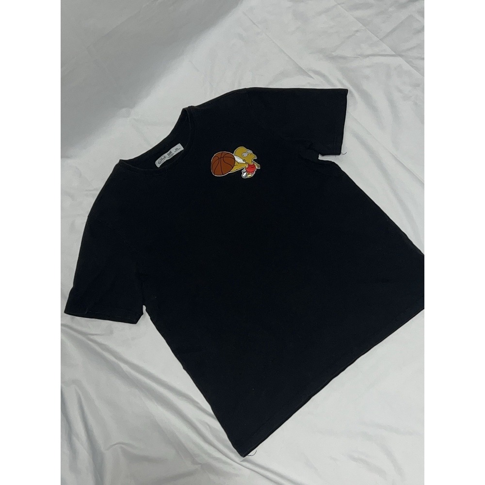 VTG Y2K The Simpsons Bart Shirt Mens 2XL Embroidered Cartoon TV Show Tee